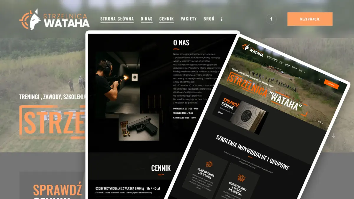 Realizacja Omnitel: Strzelnica Wataha — strona www
